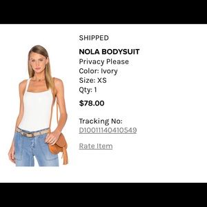 NWOT OFF SHOULDER BODYSUIT